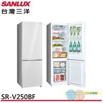SANLUX 250L Inverter Double Door Refrigerator SR-V250BF, , large