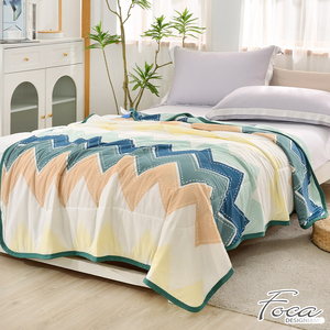 [LY SHIN BEDDING] FOCA Free Heartbeat | Antibacterial silver ion anti-cold gauze quilt/four seasons quilt 150x200cm 