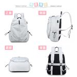 SPRING-尼龍布筆電商務後背包 輕量大容量防潑水耐磨透氣 14吋筆電防震後背包 情侶後背包 A4尼龍後背包-多色, , large