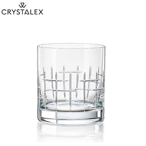 捷克CRYSTALEX波西米亞-Barline ++雕刻威士忌杯 (4入盒裝)[享恩貿易]