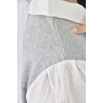 (S) ingni質感棉質假兩件灰色短袖上衣二手衣, , large