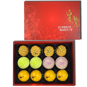 [USC]Huangjue Mid-Autumn Collection - Huahaoyuanyuan 12-piece gift box set (egg yolk cake + Cantonese-style small mooncake + colorful swirling cake)