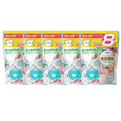 [春佰億]愛家捷 HSAE 8倍洗淨力 香氛 洗衣凝珠 (150/300顆超值組)濃縮衣物清潔劑 洗淨增豔柔軟除臭芳香 洗衣球