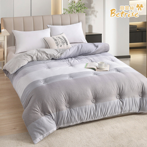 【Betrise】In time | Graphene Thermal Storage Antibacterial Tencel Skin Friendly Velvet Washable Warm Winter Quilt 180x210CM-Upgraded Thickened Version 3kg