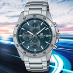 CASIO 卡西歐 EDIFICE 經典運動三眼計時手錶 EFR-526D-2A, , large