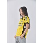 (S) giant運動條紋黃色短袖上衣二手衣, , large