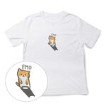 JZ TEE 橘貓-EMO 印花短袖T恤, , large