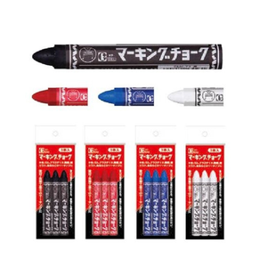 【日本 寺西】工業用標記粉筆  3支/袋 CMK-T1-3P ~T30-3P(黑/紅/藍/白)  -  多款可選