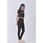 (S) ks fashion高腰緊身黑色長褲二手衣, , large