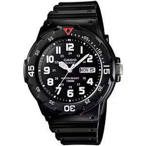 CASIO 卡西歐DIVER LOOK 潛水運動風手錶-黑x白 MRW-200H-1BV