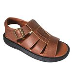 Mens Casual Sandals, 棕色-US 8, large