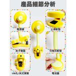 GS MALL 三段LED夾燈 電池夾燈 兩用夾燈 小檯燈 LED夾燈 夾燈 LED燈 燈具 照明燈 露營燈, , large