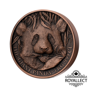 GIANT PANDA 1 Kg Kilo Copper Coin 1500 Francs Benin 2023