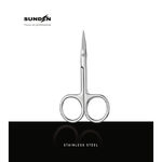 Cuticle Scissors with Curved Sharp Tip, Portable Small Scissors Professional Cuticle Cutter, Multi-Purpose Russian Manicure Cuticle Trimmer for Eyebrow, Nail, Eyelash, Beards, SUNDEN SD1279, , large