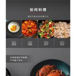 【美國MotherGoose鵝媽媽】晶鑽輕量 節能航太合金 物理不沾鍋/炒鍋36cm 單柄+不繡鋼鍋鏟, , large