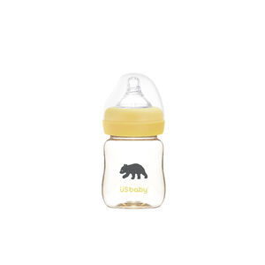 優生PPSU奶瓶寬口徑160ml-黑熊