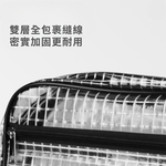 Transparent mesh sling bag, small size (with dividers), 25*16*6cm (8 inches), , large