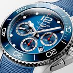 LONGINES 浪琴 深海征服者浪鬼陶瓷計時潛水機械錶-藍/43mm L38834969, , large