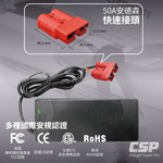 【CSP】Electric pallet truck battery charging electric stacker electric forklift 48V2A battery automatic charger 48V lithium battery charger 50A red Anderson connector warehousing logistics warehouse management CSP, , large