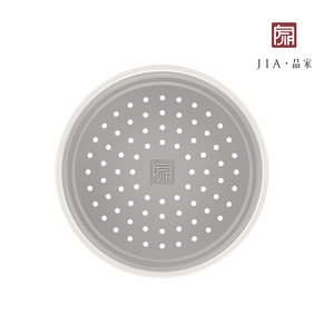 【JIA品家】釉燒蒸籠盤24cm_經典白