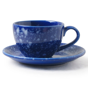 [豐名日本餐具] 咖啡杯組 石目藍釉 / C00CS1-129-4