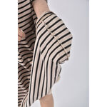 (S) 條紋棕色洋裝二手衣, , large