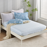 【Betrise】Tea aroma | C Energy Series 100% Austrian Tencel™ Light-quenched Graphene Four-piece Duvet Bedding Set-Double, , large