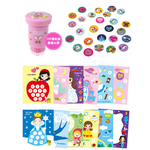 【韓國AMOS】魔法驚喜貼紙/著色/印章DIY繪畫組(公主), , large