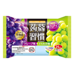 【拉拉寵物小舖】NIKKOH 日幸 蒟蒻習慣 葡萄&白葡萄風味 果凍條 24入/袋裝 風味絕佳 日本原裝, , large