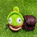 【可愛造型 可機洗 透氣抗菌】變色龍 鑰匙包 零錢包 吊飾 鑰匙圈吊飾 禮物 交換禮物 包包吊飾【加贈購物袋顏色隨機】, , large