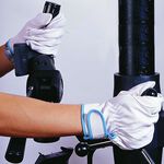 氬焊小羊皮手套 白灰色(長20cm), , large