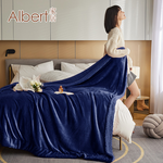 【Albert家居】法蘭絨 羊羔絨加厚雙層暖暖被毯 多色任選 1入 (保暖 毛毯 毯子 羊羔絨毯), , large