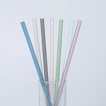 【Oolab 良杯製所】 Ecozen 透明斜口粗/細吸管 26cm (六色), , large