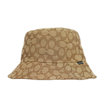 COACH 滿版CC Logo 緹花布漁夫帽 M-L/卡其色, , large