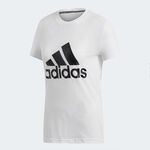 Adidas W MH BOS TEE 女 運動 休閒 圓領 短袖 上衣 舒適 棉T 愛迪達 白 [DZ0013], , large