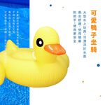 Cute Duck Inflatable Float, , large