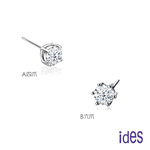 [ides愛蒂思]單顆系列經典款10分E/VS1八心八箭極優EX車工鑽石耳環2選1（單支）, , large