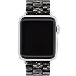 COACH Apple Watch 錶帶 38/41/42mm 適用 錶帶- 黑色C字玳瑁紋(不含手錶), , large