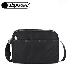 LeSportsac Daniella Crossbody 輕便拉鍊斜背包 送禮-永恆黑