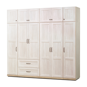 【唯熙傢俱】查理白橡木8x7尺衣櫃