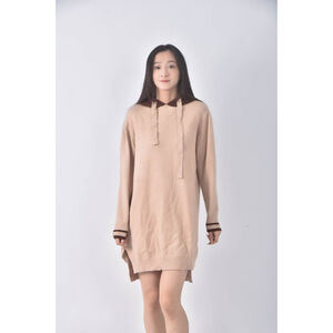 (M) 連帽棕色洋裝二手衣