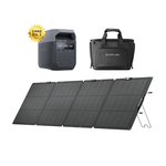 EcoFlow DELTA 3 儲能電源＋專用收納包＋220W 單面便攜太陽能板, , large