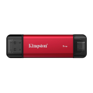 【Kingston】Dual Portable 1TB Solid-State Drive USB-A/C USB 3.2 Gen 2 隨身碟 讀取速度 1,050MB/s