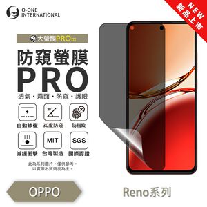 【O-ONE】OPPO Reno 11F 5G Matte Anti-Peek Screen Protector PRO | 30° Anti-Spy Protection | Blue Light Filtering Eye Protection | Easy Clean Anti-Fingerprint | Minor Scratch Self-Healing