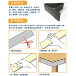 金德恩 GS MALL 台灣製造 一組2入 一型防撞護條 一型護條 防撞條 護條 護角條 門檔條 傢俱防撞條 防撞條, , large