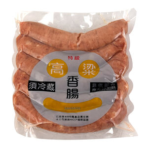 冷藏台灣豬高梁香腸真空包(每包約350g)