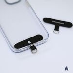 [LOGINHEART]手機夾片三色．固定片．掛繩片．經典黑．午夜藍．天青藍 Strap Adapter, , large