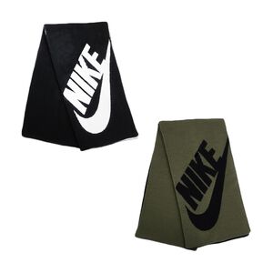 NIKE SPORT 圍巾 針織 披肩 脖圍 通勤 騎車 冬季 簡約 素色 保暖 抗寒 柔軟 舒適 雙層針織 黑白 綠黑,  NIKE SPORT 圍巾 針織 披肩 脖圍 通勤 騎車 冬季 簡約 素色 保暖 抗寒 柔軟 舒適 雙層針織 黑白 綠黑