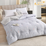 【Betrise】Ideal city | Graphene Thermal Storage Antibacterial Tencel Skin Friendly Velvet Washable Warm Winter Quilt 180x210CM-Upgraded Thickened Version 3kg, , large