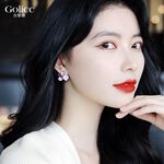 【Gulicc】古莉可 耳環 紫色夢幻 貓眼耳釘, , large